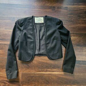 Urban Outfitters Kimchi Blue Black Cropped Bolero Open Blazer - Size Medium